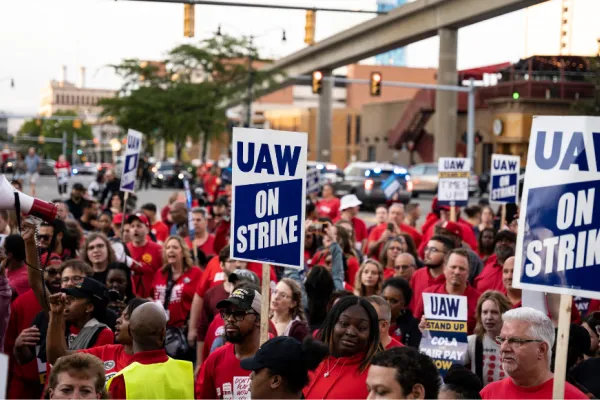 UAW on strike
